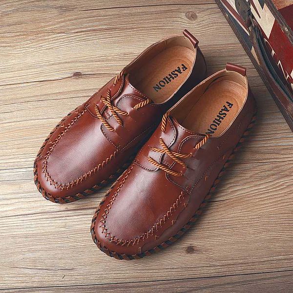 

fashion leather shoes 44 breathable men casual shoes flying wave korean tide lace up mesh lightweight sneakers platform 5j1818, Black