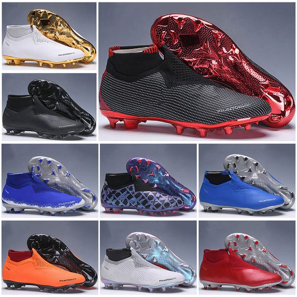 

New Mens High Ankle Football Boots EA Sports Phantom VSN Elite DF FG Soccer Shoes X PSG Phantom Vision FG Outdoor Soccer Cleats