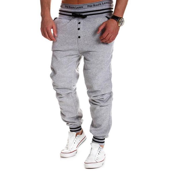 

new pantalon homme autumn winter fashion mens slim fit sweatpants stylish trouser pants black mens joggers