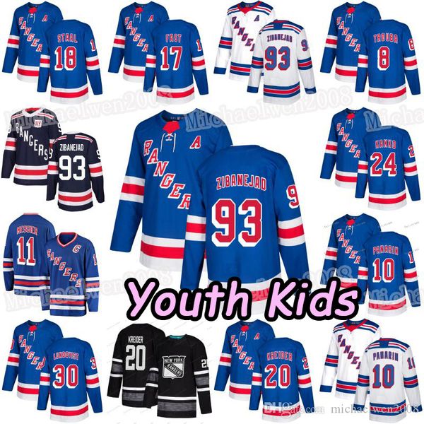 

youth new york rangers artemi panarin jacob trouba kaapo kakko henrik lundqvist mika zibanejad chris kreider pavel buchnevich fast jerseys, Black;red