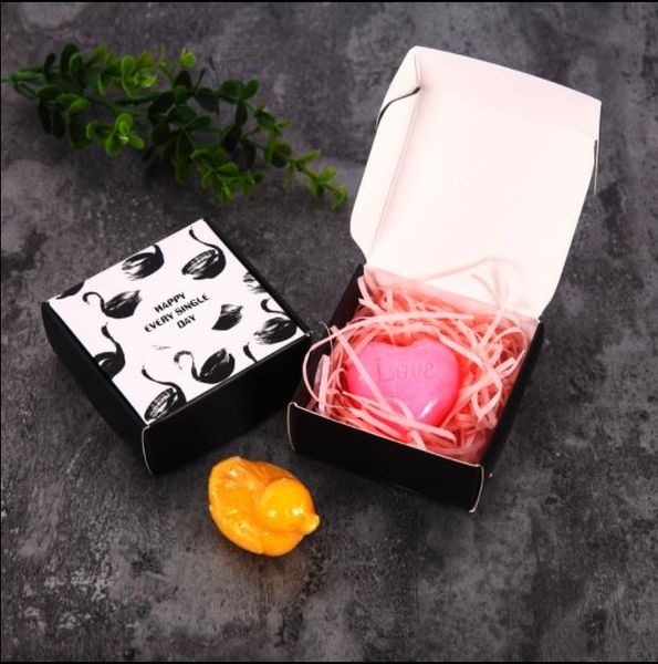 

20pcs floral paper box handmade soap crafts jewelry wedding gift packaging box