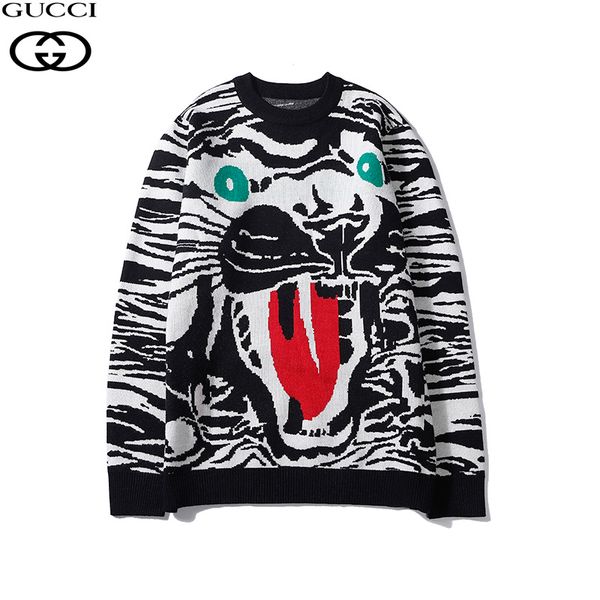 

new 2019 man luxury winter gentleman embroidery bees knit casual sweaters pullover asian plug size drake plus size -2xl hot, White;black