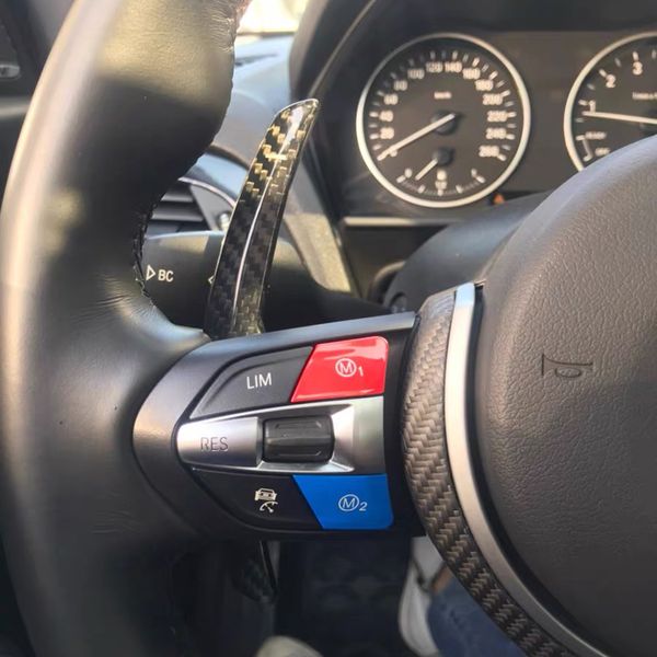 

dry carbon fiber steering wheel replacement shift paddle gear shift fork for bmw f/g chassis