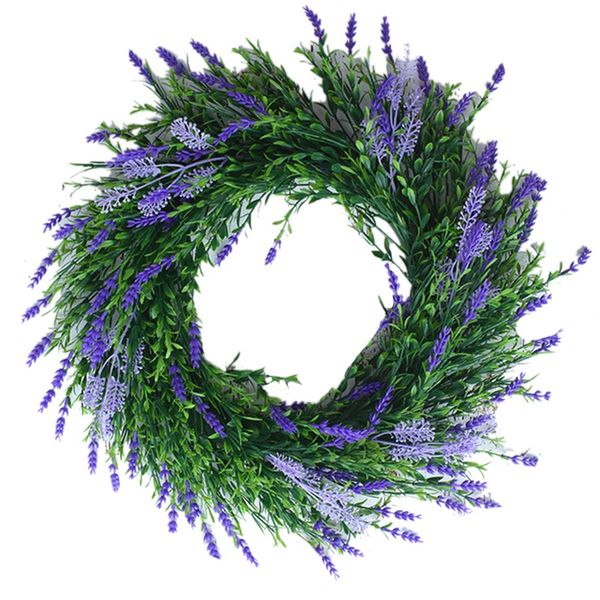

nordic style wreath artificial plant for wedding decoration door decoration pendant grass ring