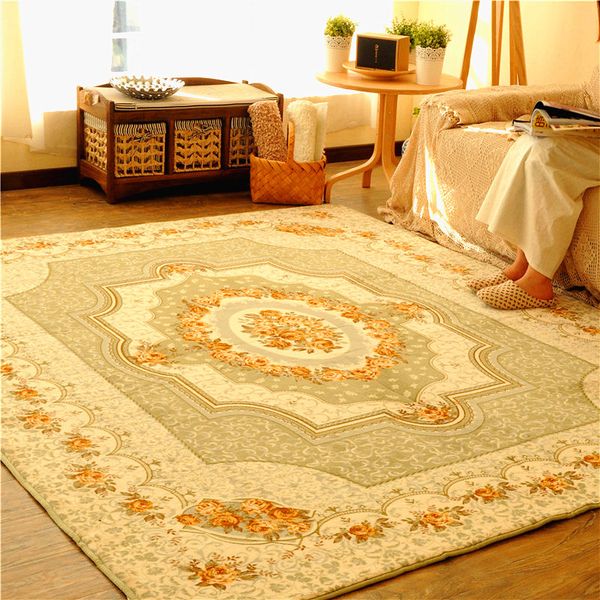 

northern european-style living room carpet european-style luxury sofa coffee table blanket bedroom mat plush american-style full room bedsid