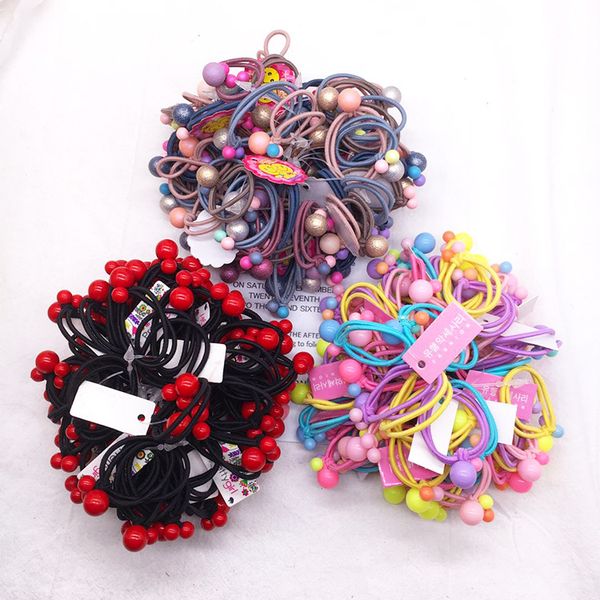 

lotus red crunchy hair tie elastics hair band assorted colors baby girls kids nessuna fascetta piega sweet07 gqbim