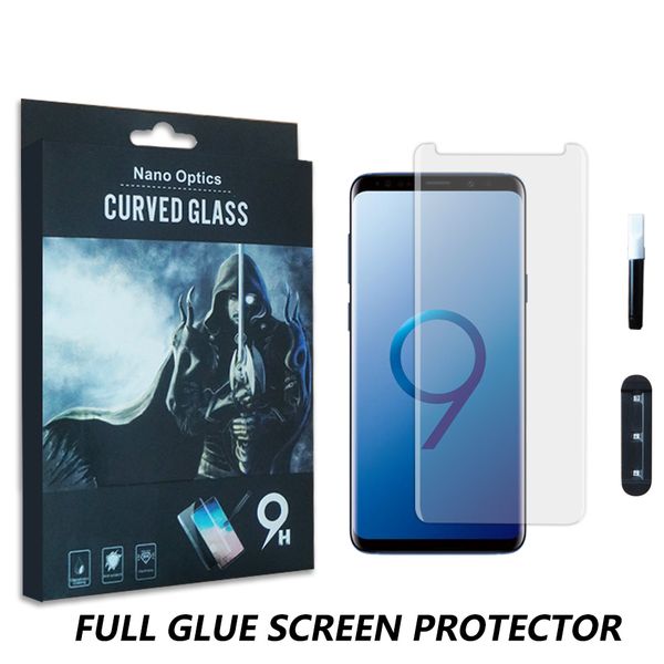 

For iphone x x max xr liquid glue ca e friendly uv tempered gla creen protector for am ung note 10 10e 9 9 plu