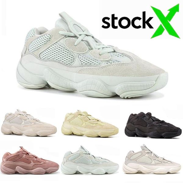 

2020 new 500 bone white stone running shoes blush 500s soft vision salt super moon yellow utility black kanye west mens women sneakers