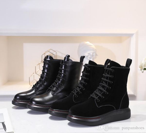 

2019 brand men's boots leather winter warm shoes motorcycle mens ankle boot fur couple oxfords shoes xj19090303, Black