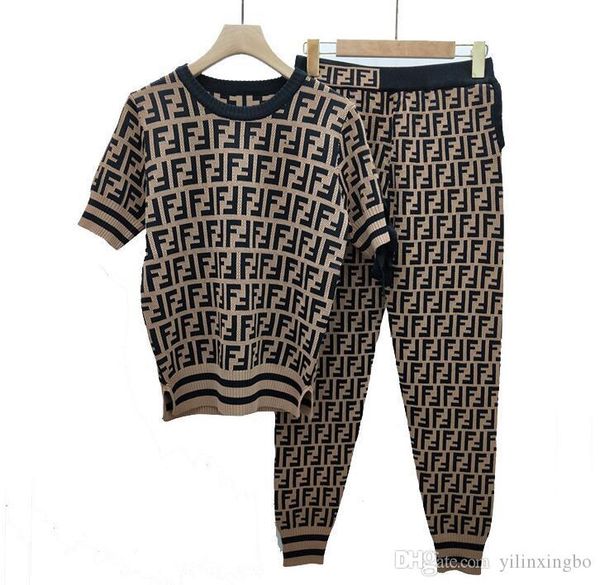 

quality explosion models ice hemp card f short-sleeved straps bow knit + f feet pants suit, White