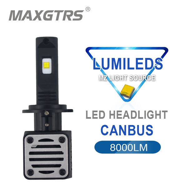 2x 80w h4 h7 h8 h11 9005 hb3 9006 hb4 d1 d2 d3 d4s r car led headlight bulb canbus 8000lm 6000k replacement front lamp