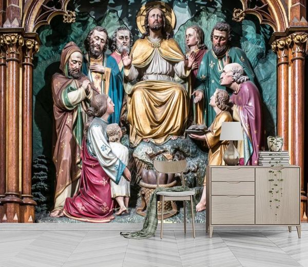 Benutzerdefinierte europäischen Stil Tapete Fototapete Tapete für Wände 3 d Kirche Mural 2020