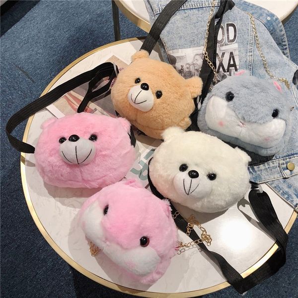 

women's handbags small bag cute bag female cute fur handbag cartoon hamster plush