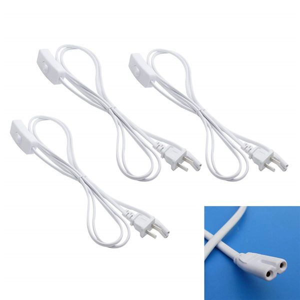 Netzkabel Kabel für T5 / T8-Kabelstecker Netzkabel 2-polige LED-Röhre, Verlängerungskabel für integrierte LED-Leuchtstoffröhre US-Stecker