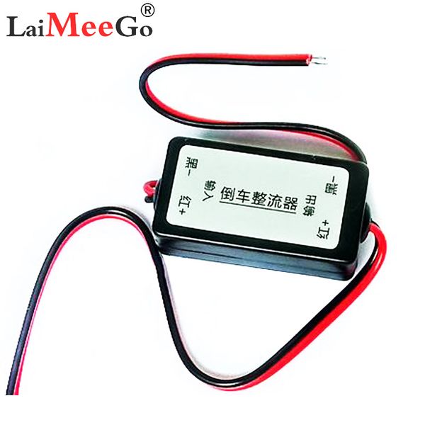 

12v dc power rear view backup connector reversing image relay rectifier parking car camera filter anti interference accessories