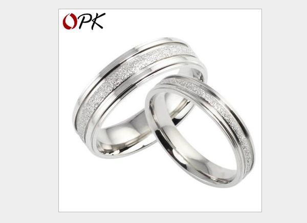 

korean version pearl sand ring scrub couple ring wholesale jewelry