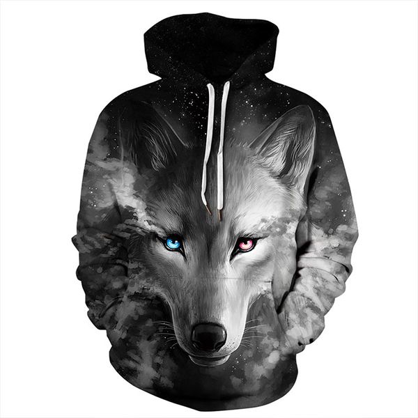 

hoodies sweatshirts black 3d printed animal couple hoodies boys casual wolf tiger designer sweatshirt pullovers plus size