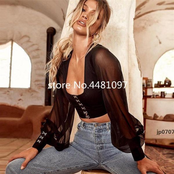 

women clothes casual u-neck t-shirts black flare sleeve short gothic club costumes for lady, White