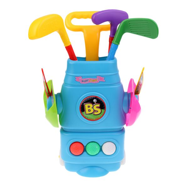

deluxe kids plastic toys junior golf set with balls clubs practice holes