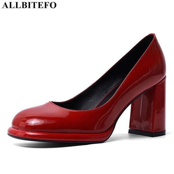 

allbitefo high heels genuine leather sweet party women shoes women high heel shoes wedding girls heels, Black