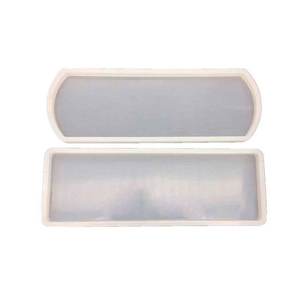 

большой прямоугольник формы с закругленным углом 25 x 8 см эпоксидная смола искусство ручной тег цемента лоток плесень гибкие силиконовые фо