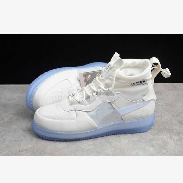 

2020 forces 1 1s gore tex high running shoes white phantom black clear designer shoes cq7211-002 size 40-45 with box