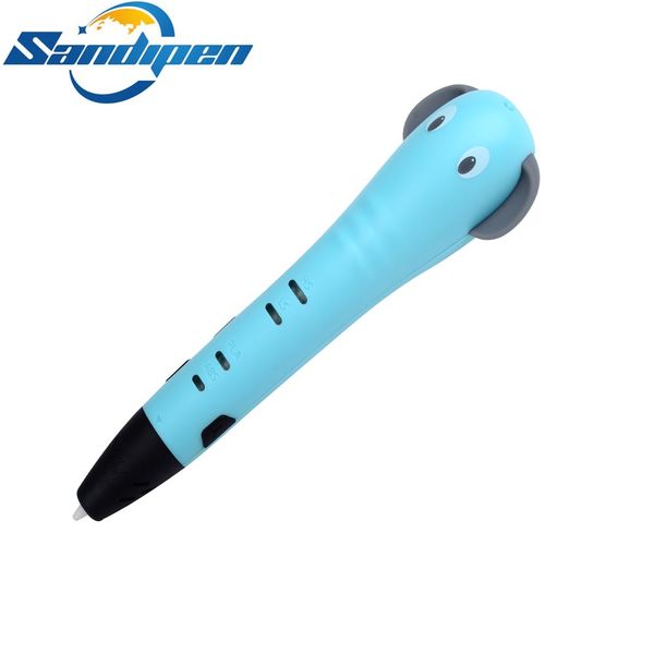 

sandipen 3d pen drawing pen cartoon 3d drawing pens creative kids toy education gift pencil pla p6507, Black;red