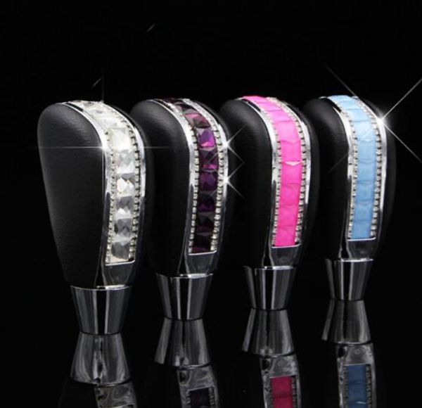 

crystal car styling universal manual car gear shift knob diamond vip modified interior gear shift knob fit for