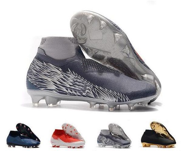 

mens designer soccer shoes phantom vsn elite df fg football boots fully charged black lux psg triple black men soccer cleats