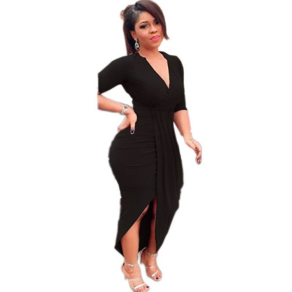 

sexy tight long slee v е v шеи пелерина платье sexy tight fold, Black;gray