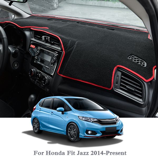 

автомобиль styling dashboard избегайте light pad instrument platform обложка маты rose для fit jazz 2014-present lhdrhd противопыльный pad