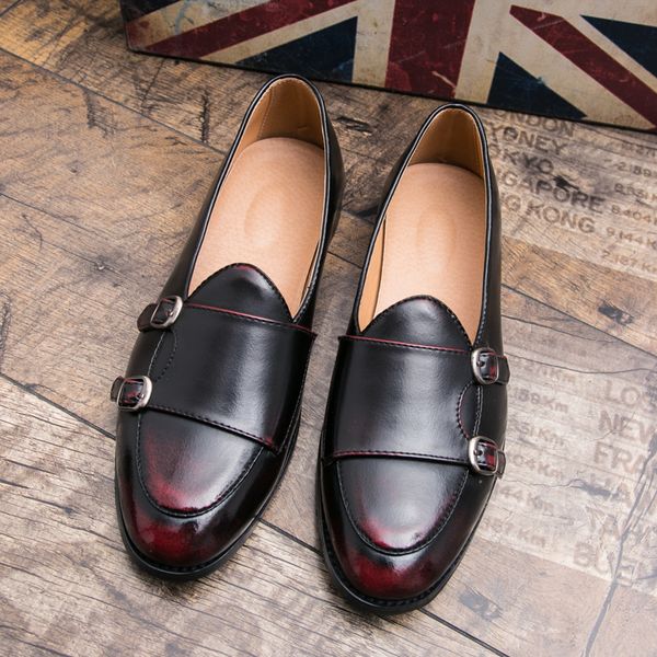 

Summer Leather Loafers Men Fashion Men Shoes Casual Italian Design Wedding Shoes Comfortable Breathable Luxury Male Shoes, Black