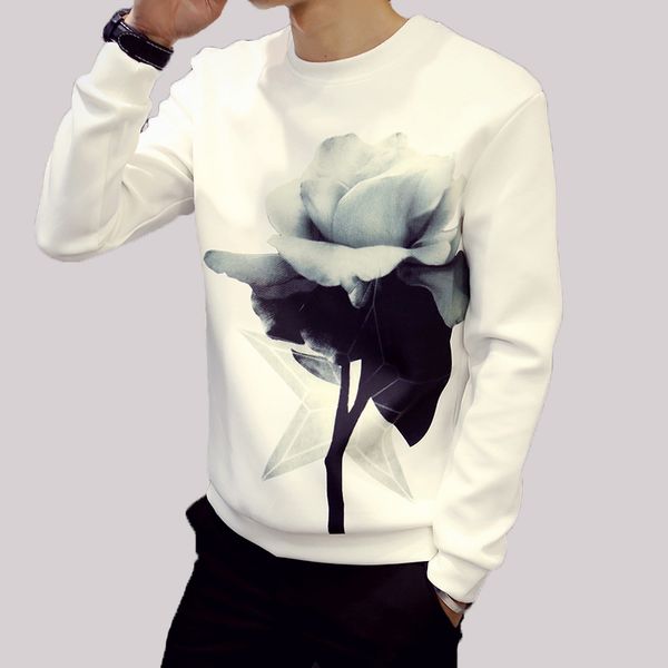 

2016 new style fashion mens mens hoodies men printing hoodies size from m to xxxxl ing, Black