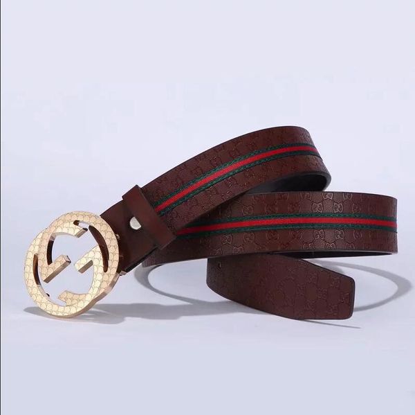 

2019 popular men's leather belts classic leisure business men's temperament belts to match shipping free, Blue;gray