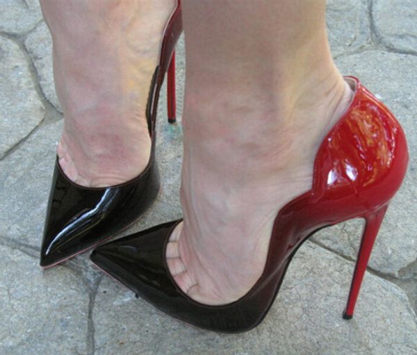 

2019 CL христиане женщины Красное дно насосы высокие каблуки Peep Toe шпильках туфли на платформе лакированная кожа Роза Красный серебро плюс 8CM10CM12CM