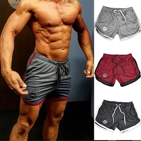

mens summer new fitness shorts fashion fast drying gyms workout bodybuilding joggers shorts slim fit clothing sweatpants male, White;black