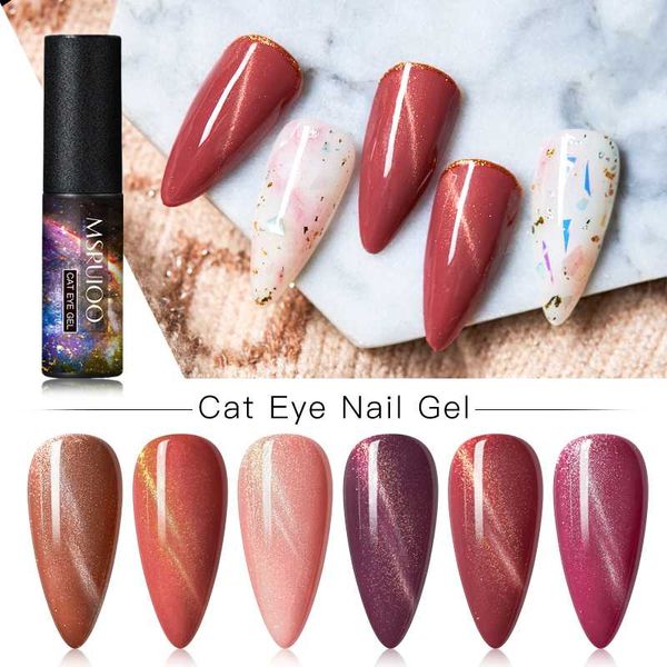 

msruioo 3d cat eye gel ногтей 5мл моргать soak off ногтей гель уф лак магнитный эффект лаковой, Red;pink