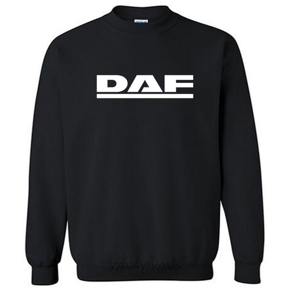

daf trucks men black hoodies autumn cotton hoodies new drop shipping
