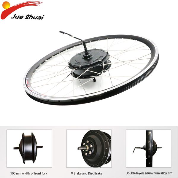 

electric wheel motor 36v/48v 250w/350w/500w front brushless gear hub motor bicycle generator for ebike with lithium battery bike