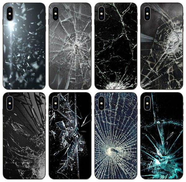 

[tongtrade] broken glass case for iphone 11 pro x xs max 6s 5s 5c 5 4s samsung m10 m20 m30 m30s m40 honor note 10 xiaomi 9 pro case
