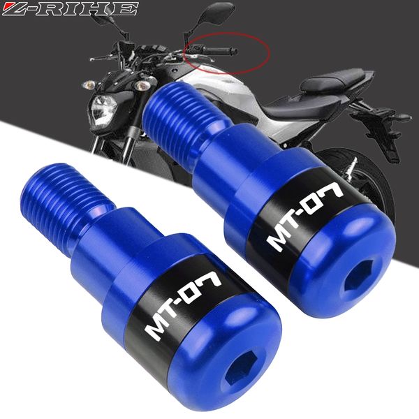 

for mt07 mt-07 fz-07 2014 2015 2016 2017 2018 motorcycle cnc aluminum handlebar ends grips cap handler bar plug mt07