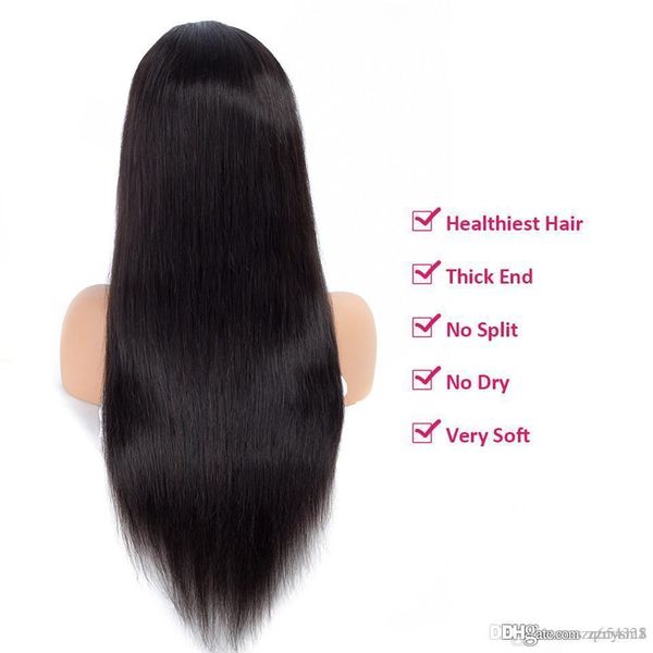 

ali hot straight front high temperature провода парики часть парики природные colo высокая температура проволоки парики knhj21, Black