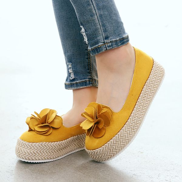 

jaycosin 2019 new women shoes female hih quality pu leather slip-on casual flats thick platform shoes for ladies elegent loafers, Black