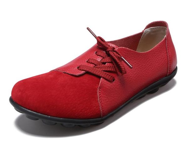 

women shoes leather fashion comfortable breathable flats women's casual shoes 1340, Black