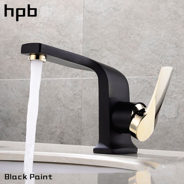 

hpb bathroom sink mixer faucet basin water tap oil rubbed finish single handle and cold deck mounted elegant style ifc034