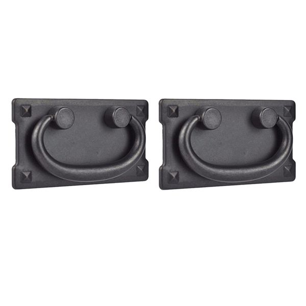 

2x retro style cabinet ring pulls cupboard for wardrob drawer with screws
