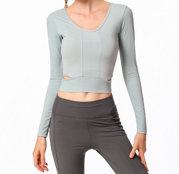 

women's lj yoga clothing skinny casual series solid color hollow suitable for indoor and outdoor customizable patterns
