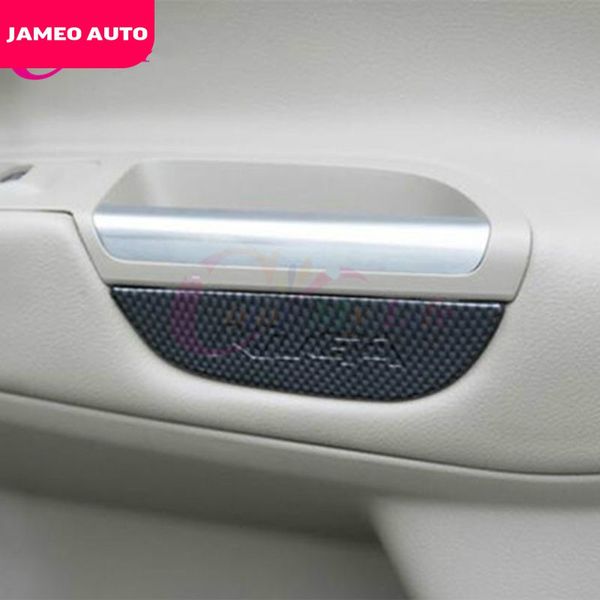 

car chrome front door handle box carbon fiber doors storage armrest box fit for kuga escape 2013 - 2018 accessories