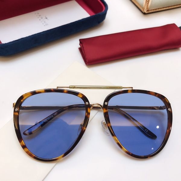 

0672s designer sunglasses pilot summer style 0672 rectangle full oval frame uv protection glasses come with case, White;black