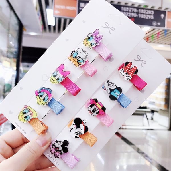 

children's pin set cloth bb accessories hair clip not hurt hair small hairpin baby girl princess cute clip head accessory, Slivery;white